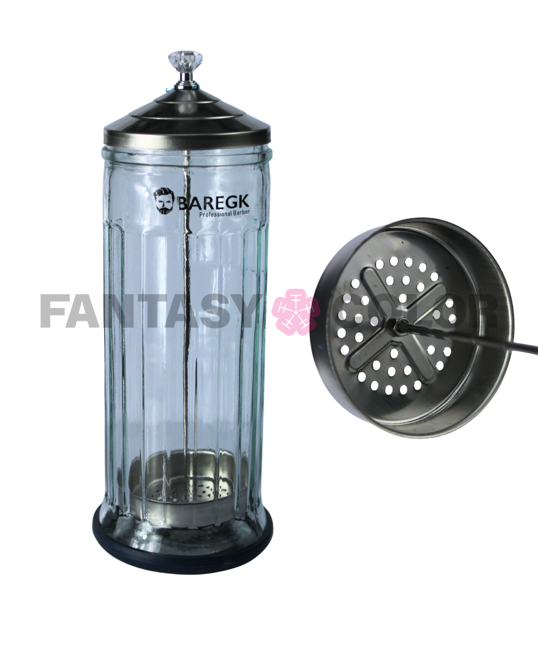 PROFESSIONAL BARBER DISINFECTING JAR (TARRO DE DESINFECCIÓN) - BAREGK