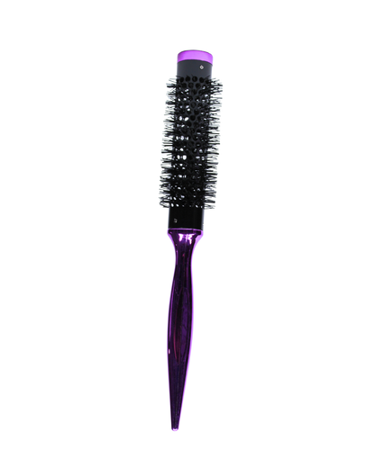 SET DE 5 CEPILLOS REDONDOS METÁLICOS DE CERÁMICA (MORADO)
