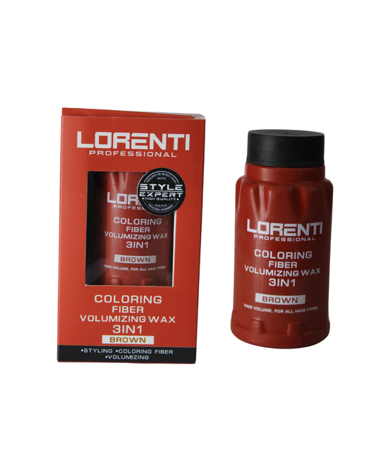 COLORING FIBER VOLUMIZING WAX 3 EN 1 MARRÓN - LORENTI