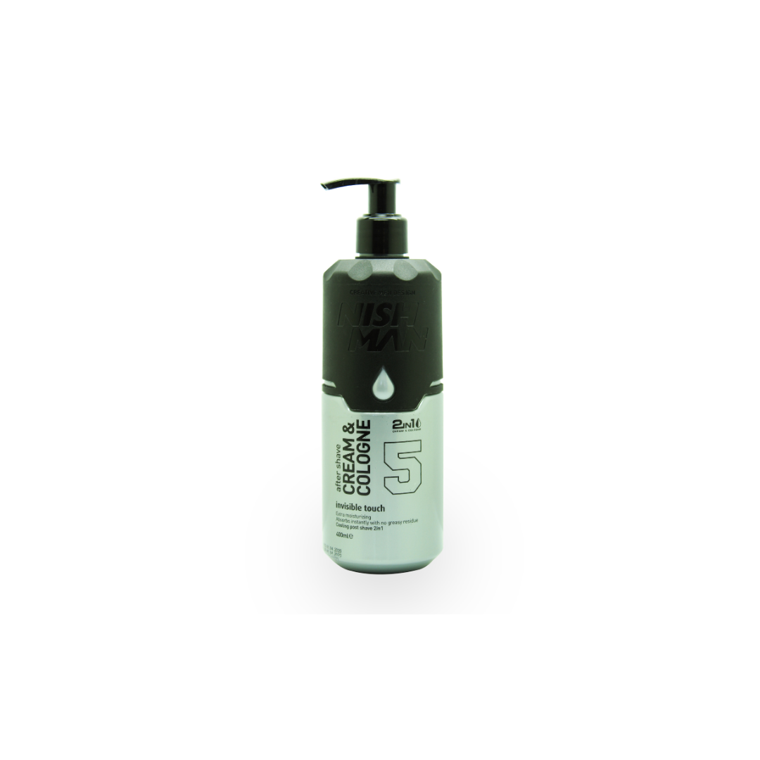 AFTER SHAVE CREAM AND COLOGNE INVISIBLE TOUCH 5 - NISHMAN