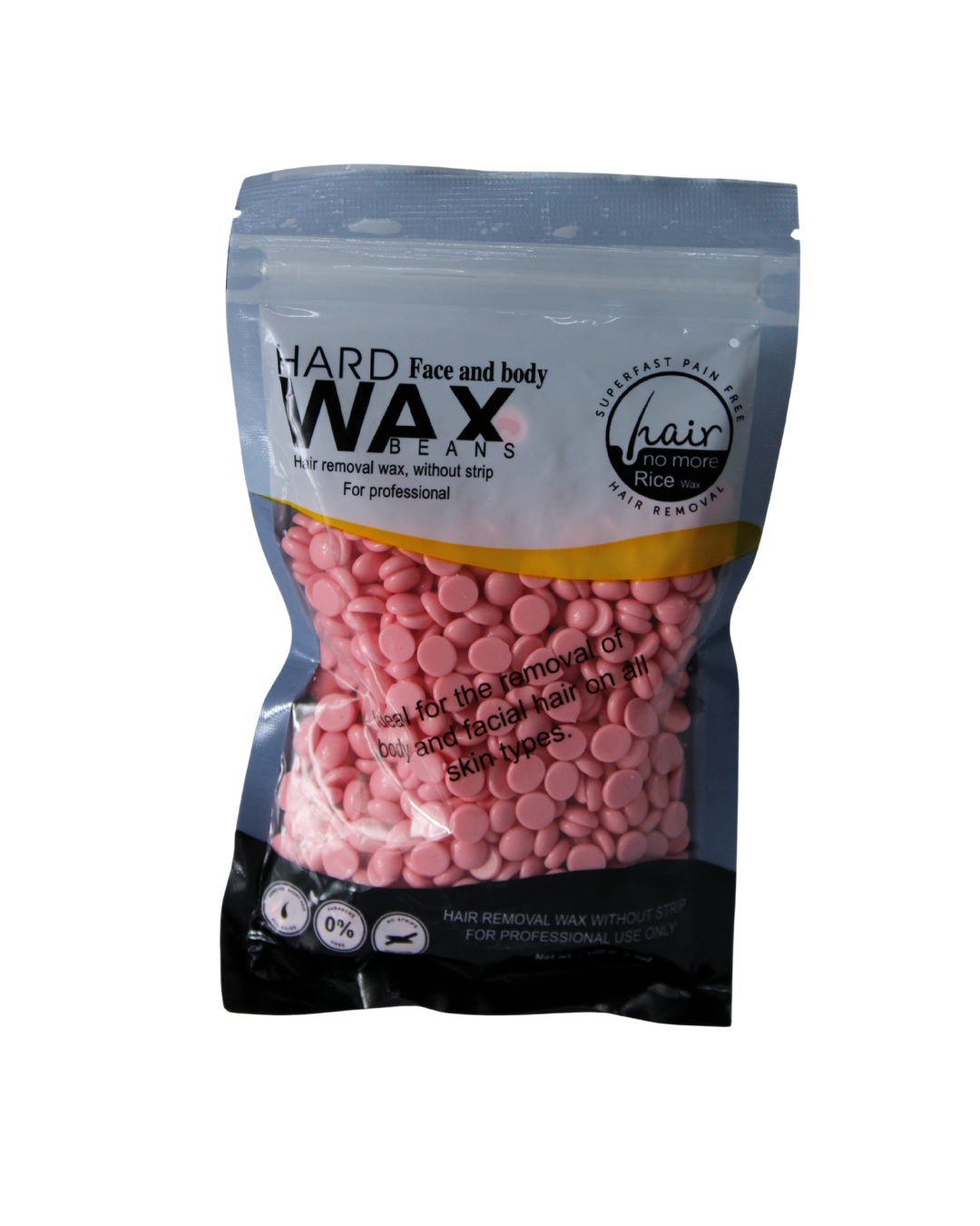HARD WAX BEANS ROSA - CERA DURA PROFESIONAL DE REMOCIÓN RÁPIDA