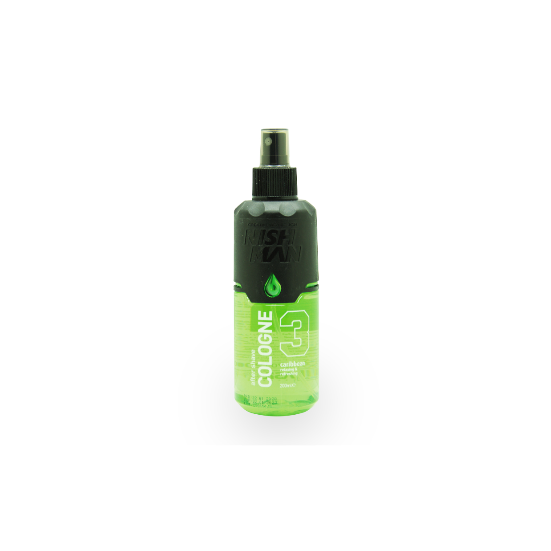 AFTER SHAVE COLOGNE 3 CARIBBEAN - NISHMAN