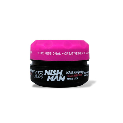 HAIR SCULPTING PASTA FIBROSA MATTE LOOK M5 - NISHMAN