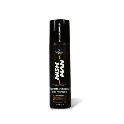 HAIR MAGIC RETOUCH ROOT CONCEALER MEDIUM BROWN - NISHMAN