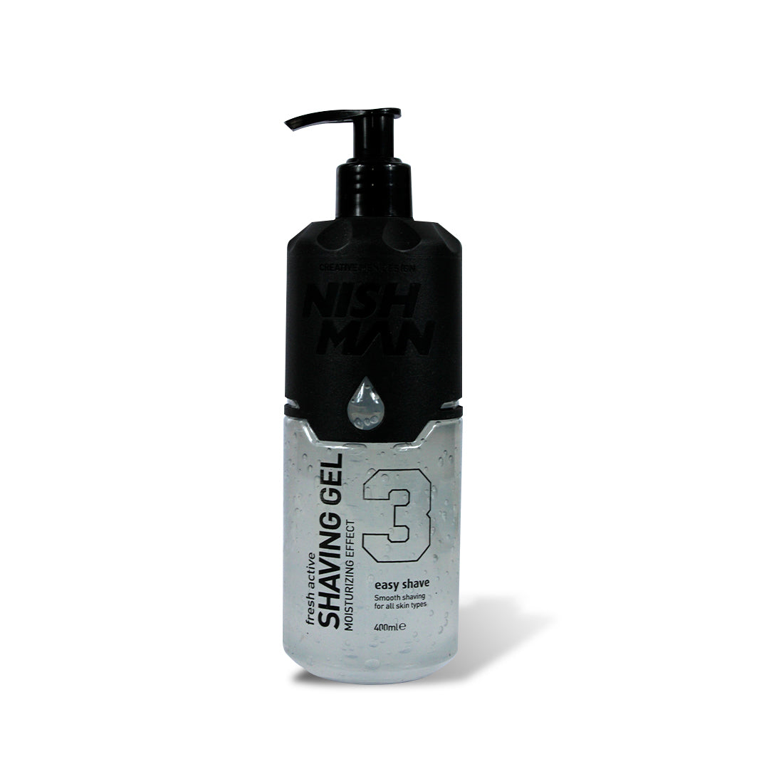FRESH ACTIVE SHAVING GEL 3 ESAY SHAVE - NISHMAN