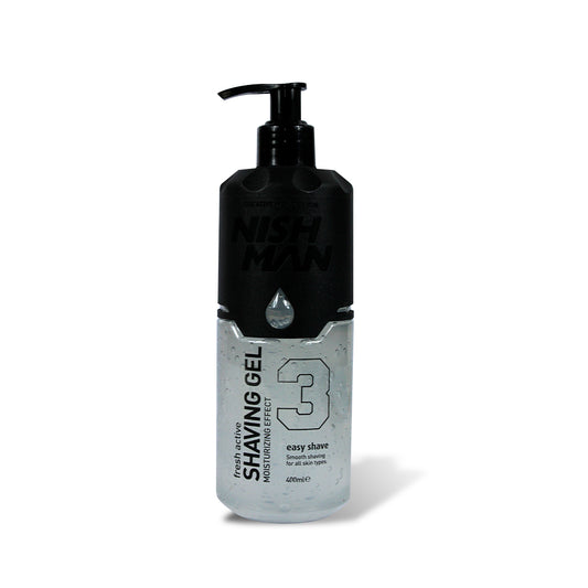 FRESH ACTIVE SHAVING GEL 3 ESAY SHAVE - NISHMAN
